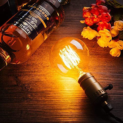 Classic G80 Globe Edison Vintage Incandescent Bulb E26 E27 B22 40W 60W Squirrel Cage Filament Antique Pendant Lamp - Image 2