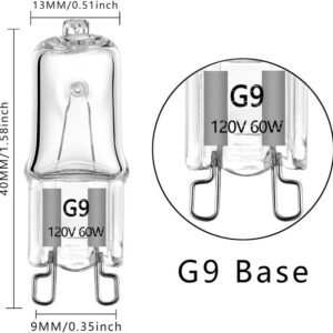 OEM Mini G4 G9 Halogen Capsule Bulb 12V 120V 230V Fully Dimmable Clear Glass Chandelier Accent Pin Lamp⁠