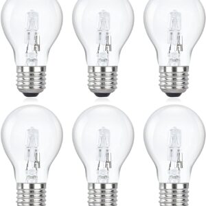 ECO Classic A55 A60 Halogen Vintage Bulb E26 E27 B22 28W 42W 53W 70W Dimmable Regulatory-Compliant Retro Energy-Saving Lamp