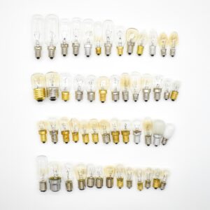 Universal Specialty Appliance & Indicator Mini Incandescent Bulbs C7 C9 T20 T22 T25 T30 E12 E14 E17 E26 E27 B22