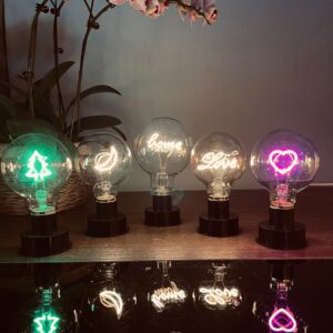 Customizable Graphic Core LED Decorative Bulb G80 Mains-Powered & Low-Voltage 0.6W Accent Lamp