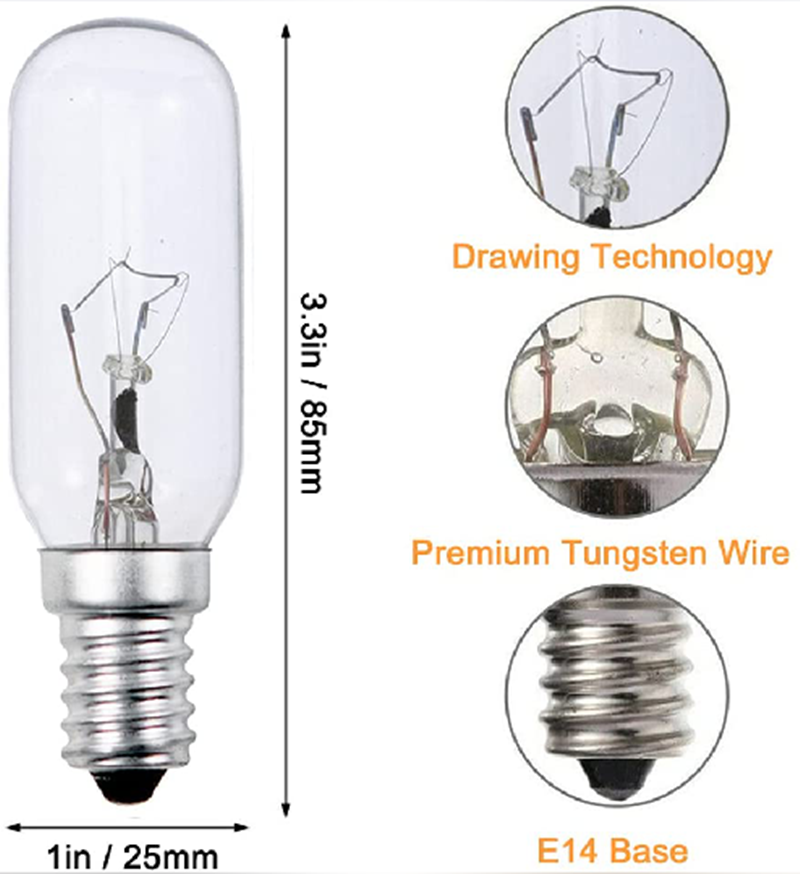 Universal Specialty Appliance & Indicator Mini Incandescent Bulbs C7 C9 T20 T22 T25 T30 E12 E14 E17 E26 E27 B22 - Image 15