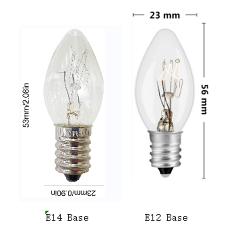 Universal Specialty Appliance & Indicator Mini Incandescent Bulbs C7 C9 T20 T22 T25 T30 E12 E14 E17 E26 E27 B22 - Image 4