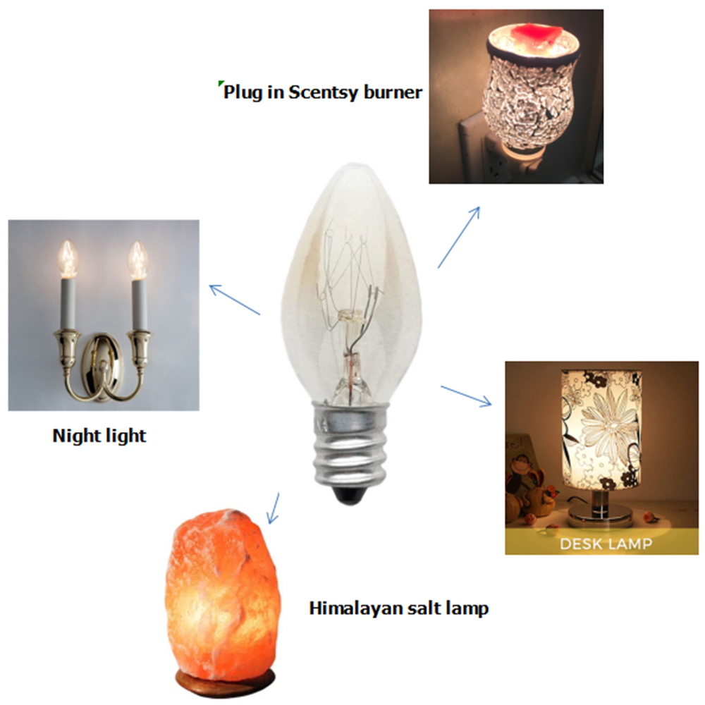 Universal Specialty Appliance & Indicator Mini Incandescent Bulbs C7 C9 T20 T22 T25 T30 E12 E14 E17 E26 E27 B22 - Image 5