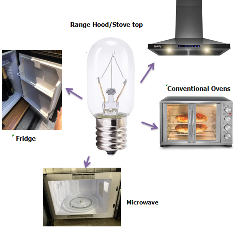 Universal Specialty Appliance & Indicator Mini Incandescent Bulbs C7 C9 T20 T22 T25 T30 E12 E14 E17 E26 E27 B22 - Image 9