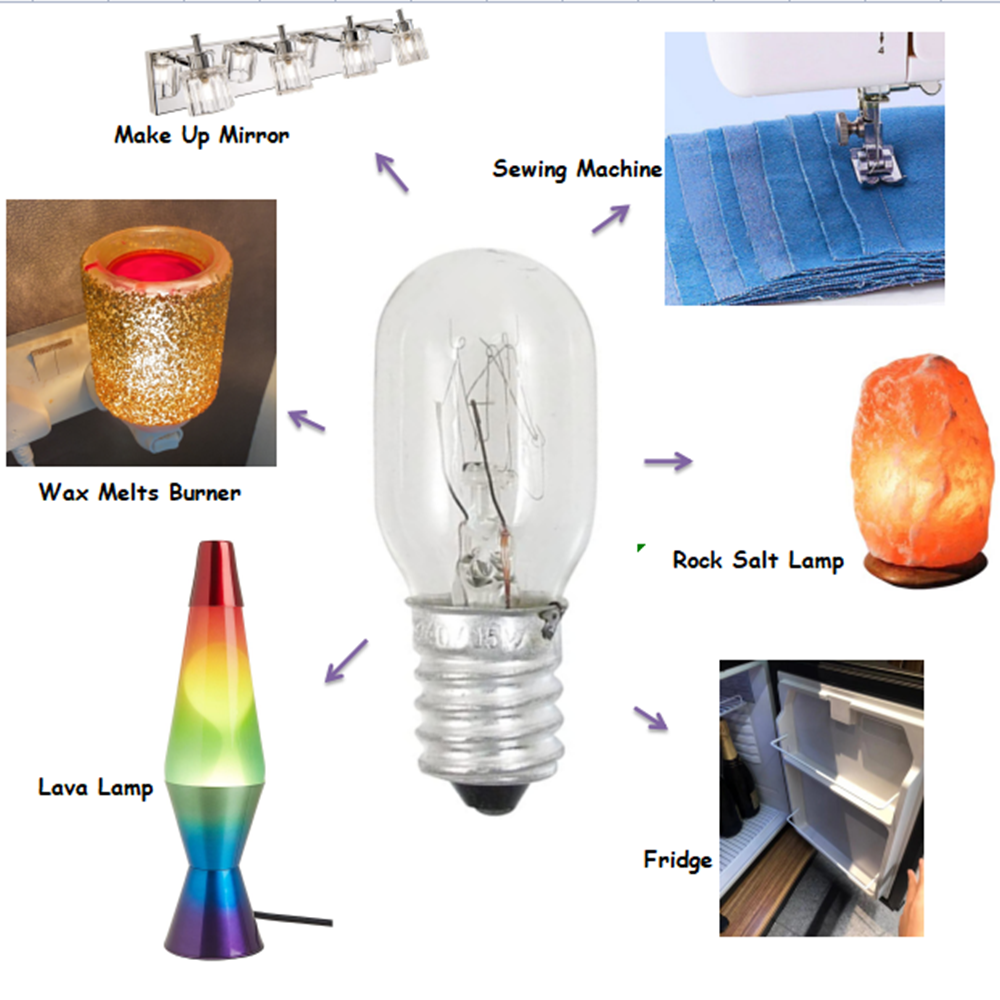 Universal Specialty Appliance & Indicator Mini Incandescent Bulbs C7 C9 T20 T22 T25 T30 E12 E14 E17 E26 E27 B22 - Image 7